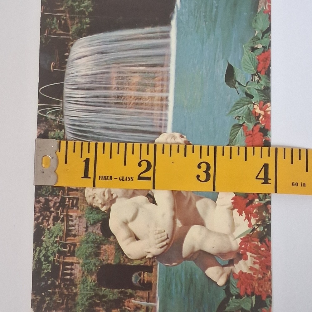 1970 Villa d'Este Tivoli Italy Postcard w/ Vatican Stamps VTG Travel Ephemera - Picture 7 of 7